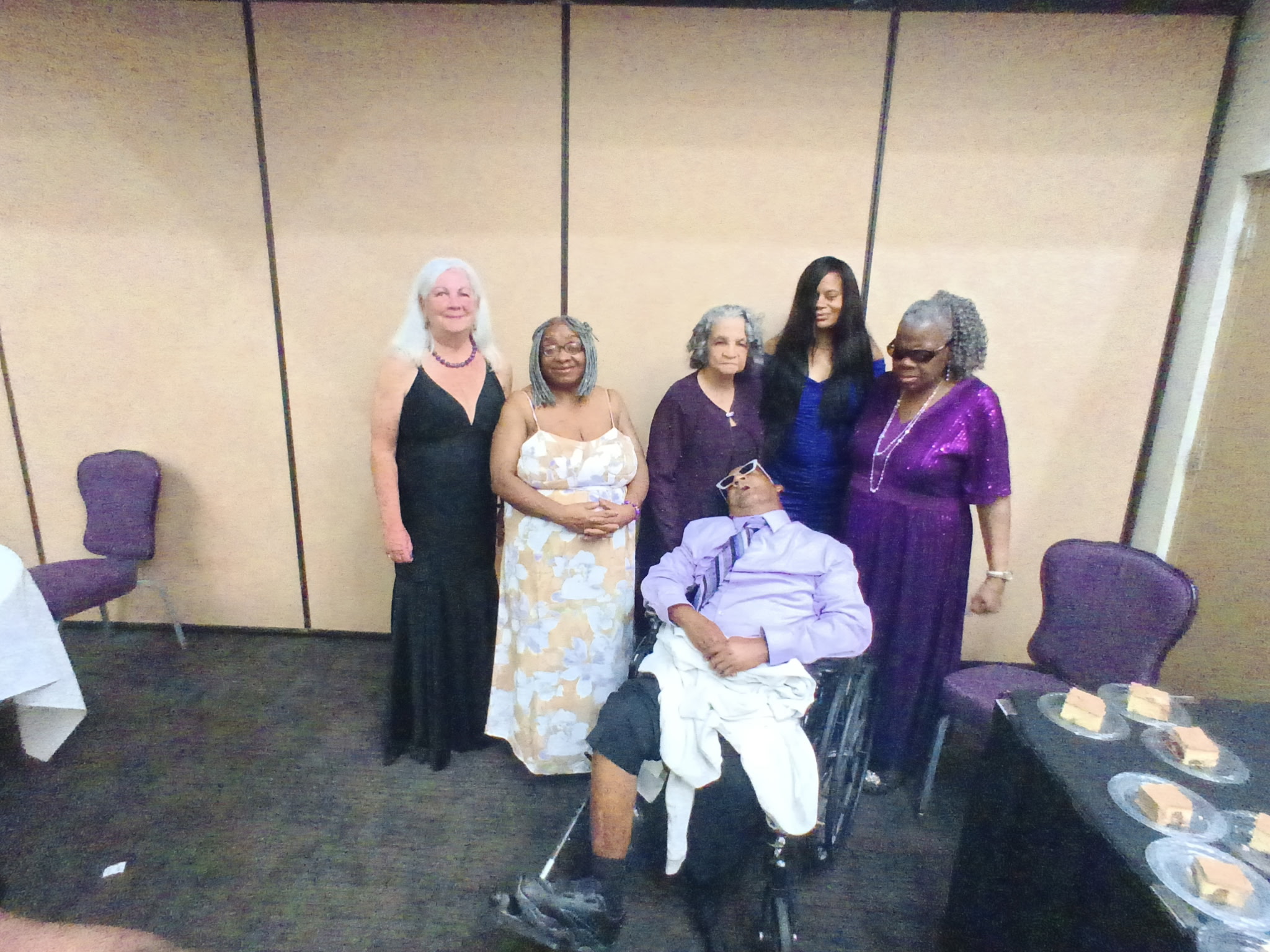 Forsyth chapter celebrates 20 years at their annual second chance prom event. Four charter members were awarded with plaques. They are Rosie Bethea, Easter McCall, Tonya Patterson,  & Howard Patterson. Present was NFB of NC affiliate present Sharon Weddington Forsyth County chapter present Angela Haynes. 